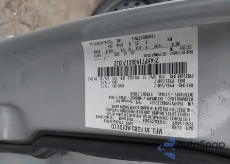 2008 Ford Crown Victoria Police/Police Interceptor from USA, damaged, VIN 2FAHP71V08X170332